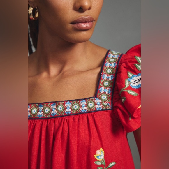 FARM Rio Red Floral Maxi Dress - Picture 3 of 6